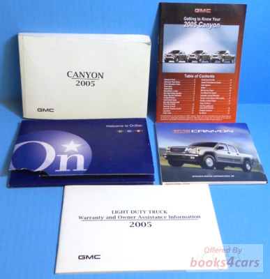 view cover of 2005 Canyon owners manual by GMC