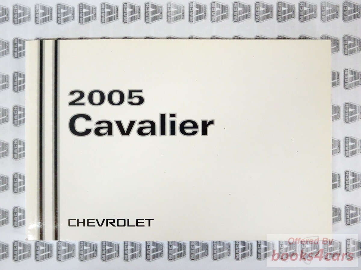 view cover of 2005 Cavalier Owners Manual by Chevrolet