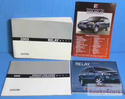 view cover of 2005 Relay owners manual by Saturn