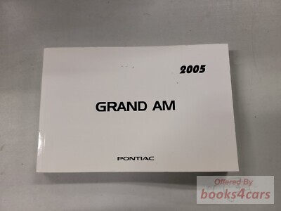 view cover of 2005 Pontiac Grand Am Owners Manual