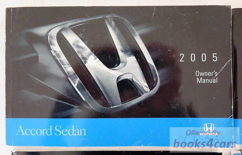 view cover of 2005 Honda Accord Sedan Owners Manual