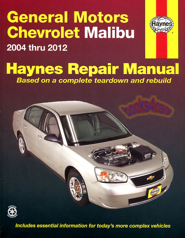 view cover of 2004-2012 Chevrolet Malibu Saturn Aura & Pontiac G6 Shop Service Repair Manual by Haynes does not include Malibu Classic models