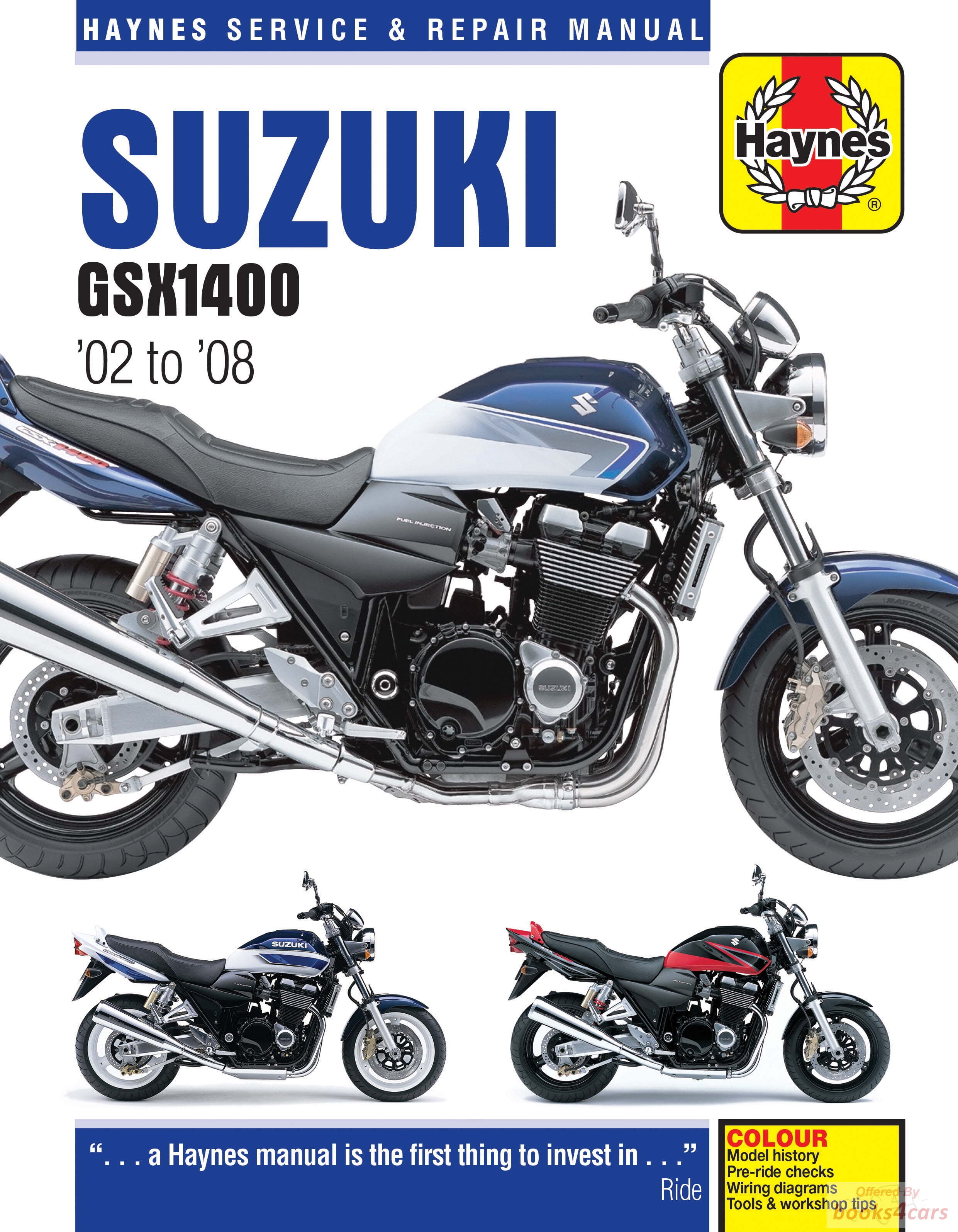 view cover of 2002-2008 Suzuki GSX1400 Shop Service Repair Manual by Haynes Motorcycles