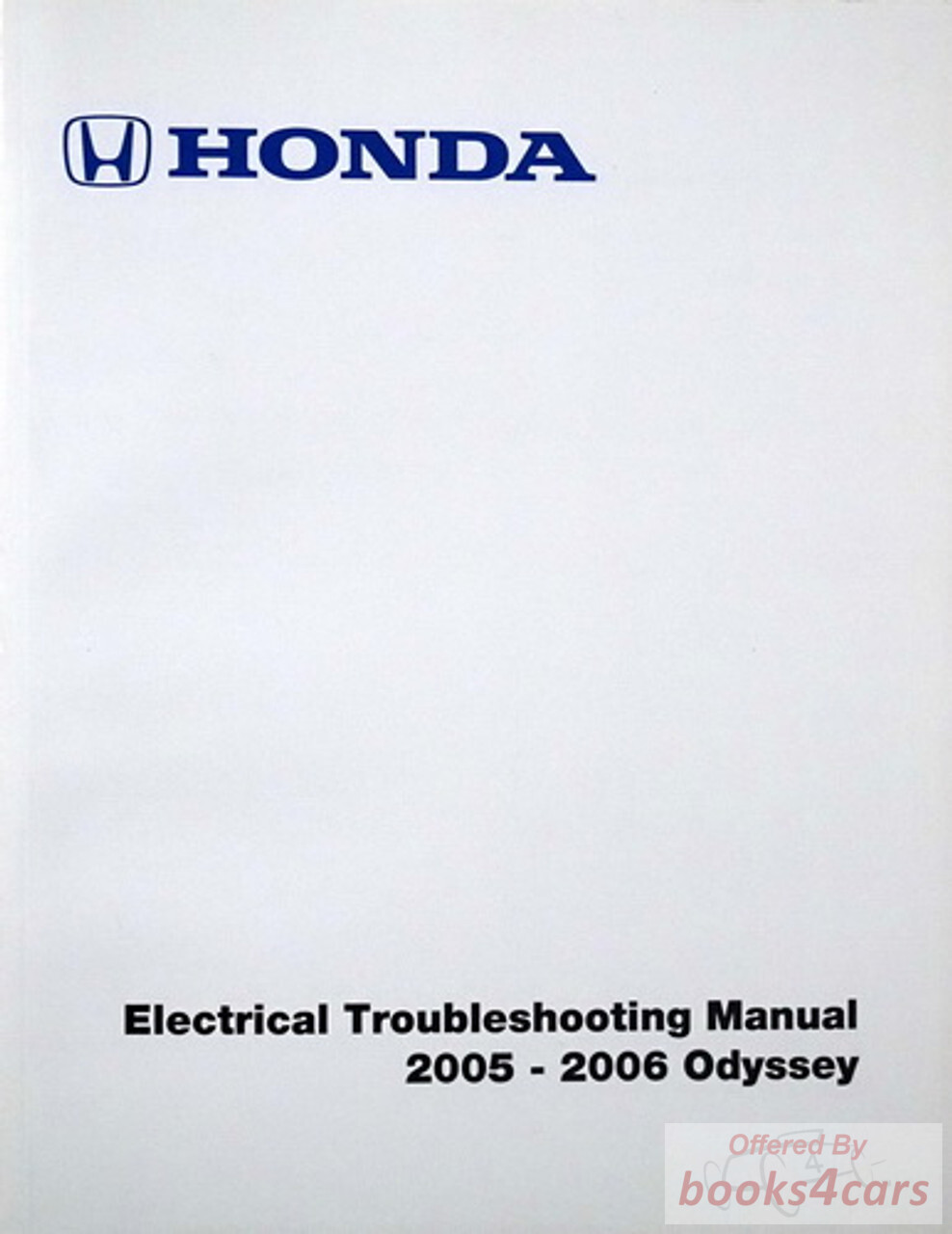 view cover of 2005-2006 Honda Odyssey Electrical Troubleshooting manual