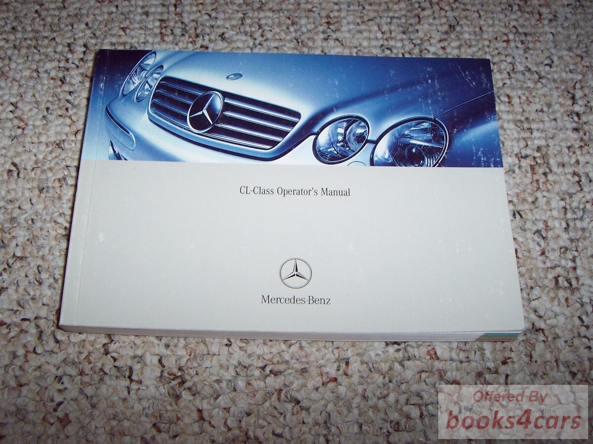 view cover of 2005 Mercedes CL500 CL600 CL55 CL65 Owners Manual