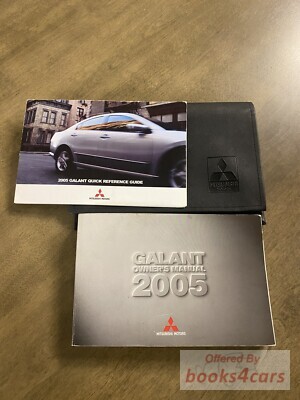 view cover of 2005 Mitsubishi Galant Owners Manual