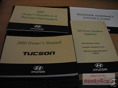 view cover of 2005 Tucson Owners Manual by Hyundai