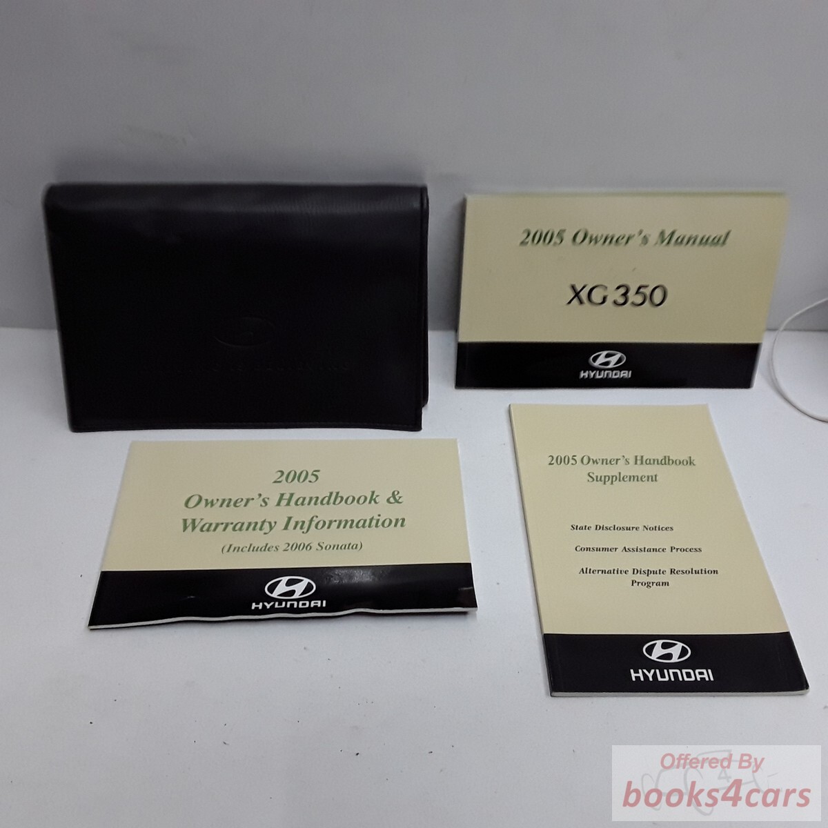 view cover of 2005 XG350 Owners Manual by Hyundai
