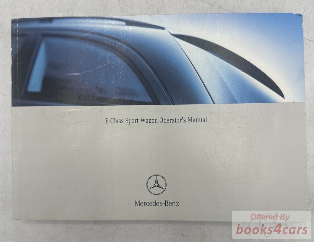 view cover of 2005 Mercedes E320 Wagon E500 Owners Manual