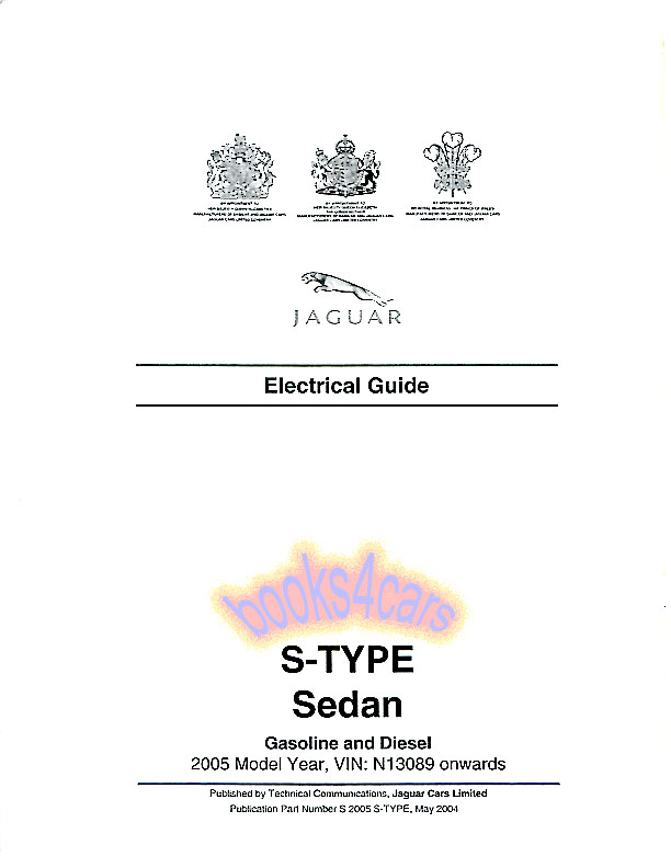 view cover of 2005 S-Type electrical schematic wiring diagrams by Jaguar