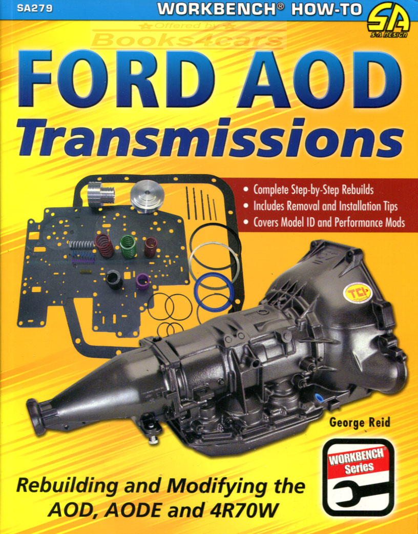 view cover of Ford AOD Automatic Transmission Transmissions How to Rebuild & Modify shop service repair Manual by Reid 144 pages with 566 color photos