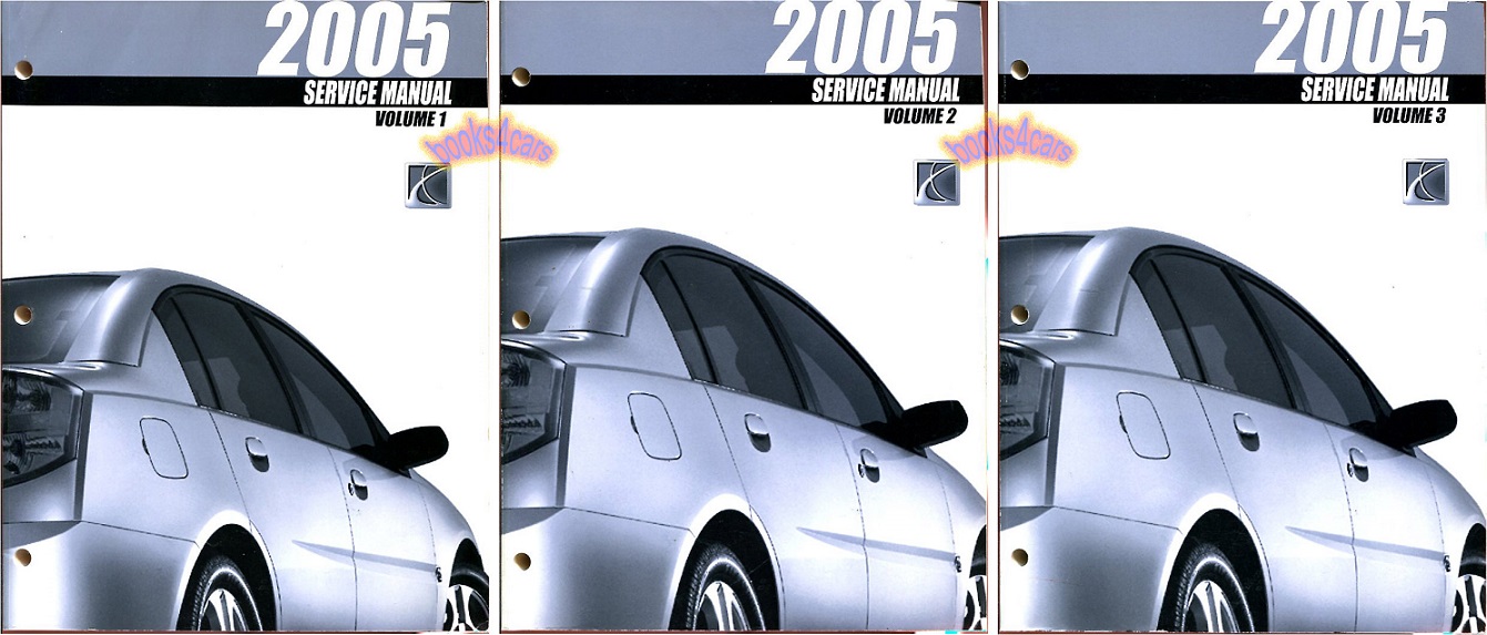 view cover of 2005 ION Shop Service Repair Manual Set by Saturn includes RedLine