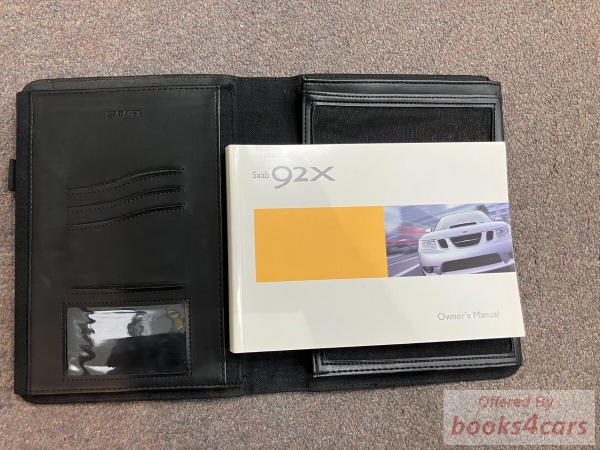 view cover of 2005 Saab 92X Owners Manual