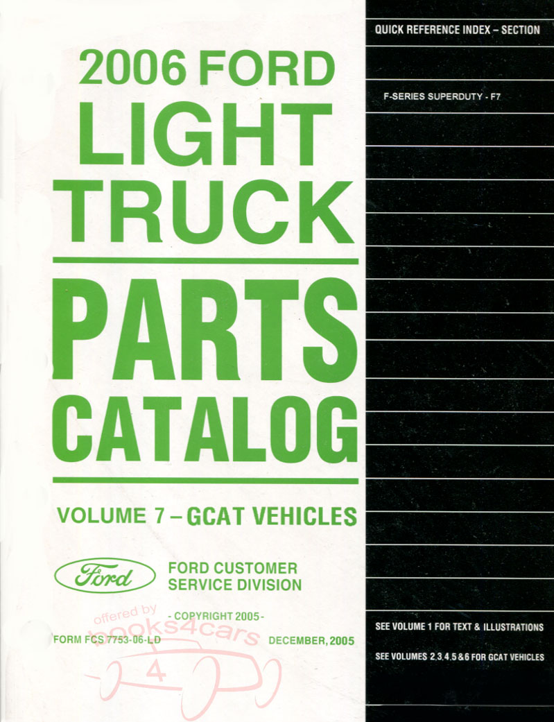 view cover of 2006 F250 F350 F450 F550 & Super Duty Parts Manual by Ford Truck