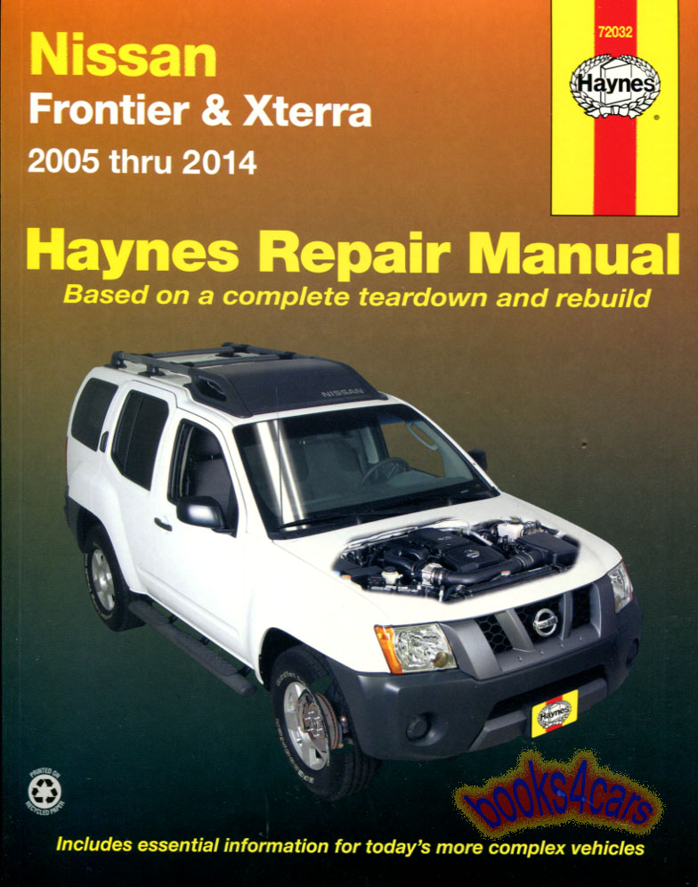 view cover of 2005-2014 Nissan Frontier and Xterra Shop Service Repair Manual by Haynes for Nissan in 304 pages also applies to Suzuki Equator