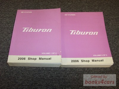 view cover of 2006 Tiburon Shop Service Repair Manual by Hyundai 2 volume set