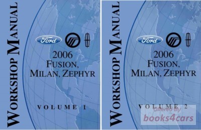 view cover of 2006 Fusion Milan and Zephyr factory shop service repair manual by Ford Lincoln and Mercury