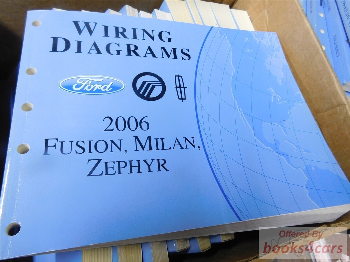 view cover of 2006 Ford Fusion Milan Zephyr Electrical wiring diagrams Manual