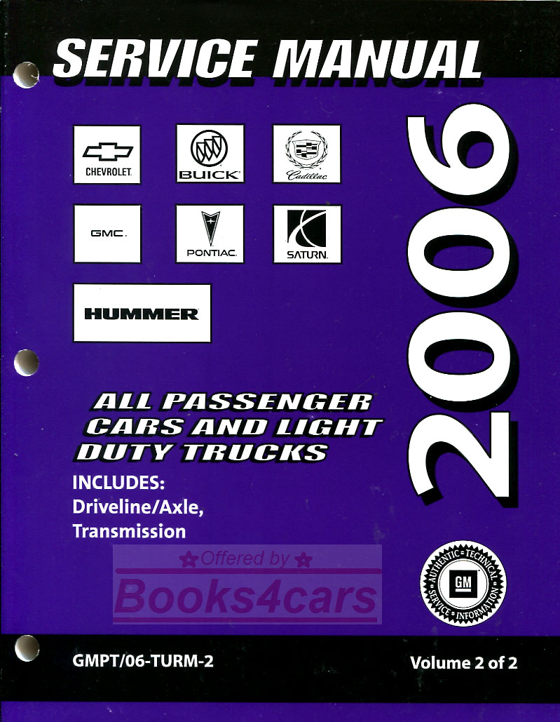 view cover of 2006 Manual Transmission & 4WD Transfer Case unit shop service repair manual by GMC Chevrolet Buick Saturn Pontiac Hummer Cadillac