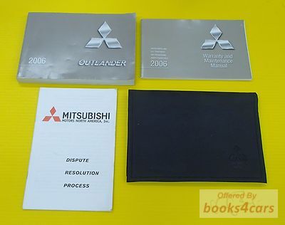 view cover of 2006 Outlander owners manual by Mitsubishi