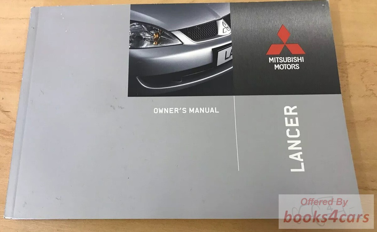 view cover of 2006 Mitsubishi Lancer owners manual
