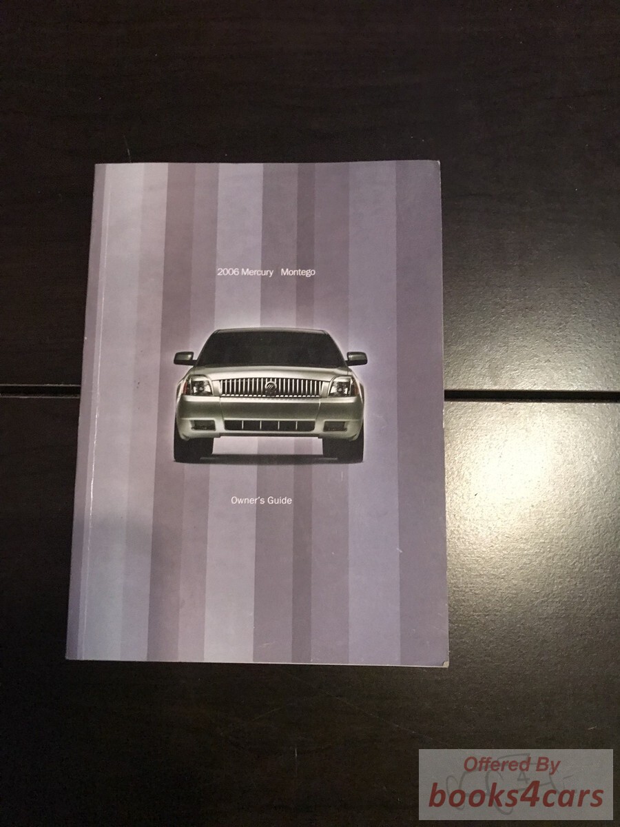 view cover of 2006 Montego owners manual by Mercury & Ford