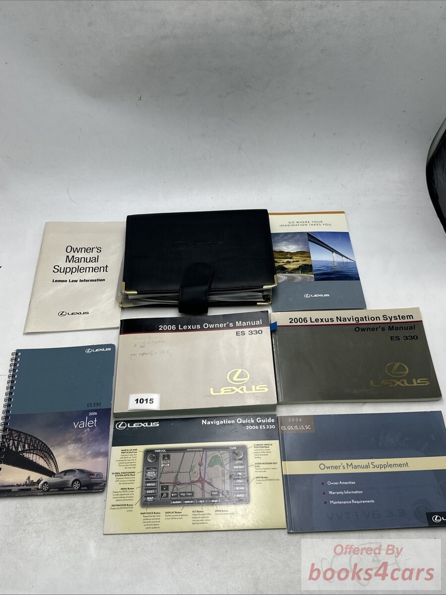 view cover of 2006 ES330 owners manual by Lexus