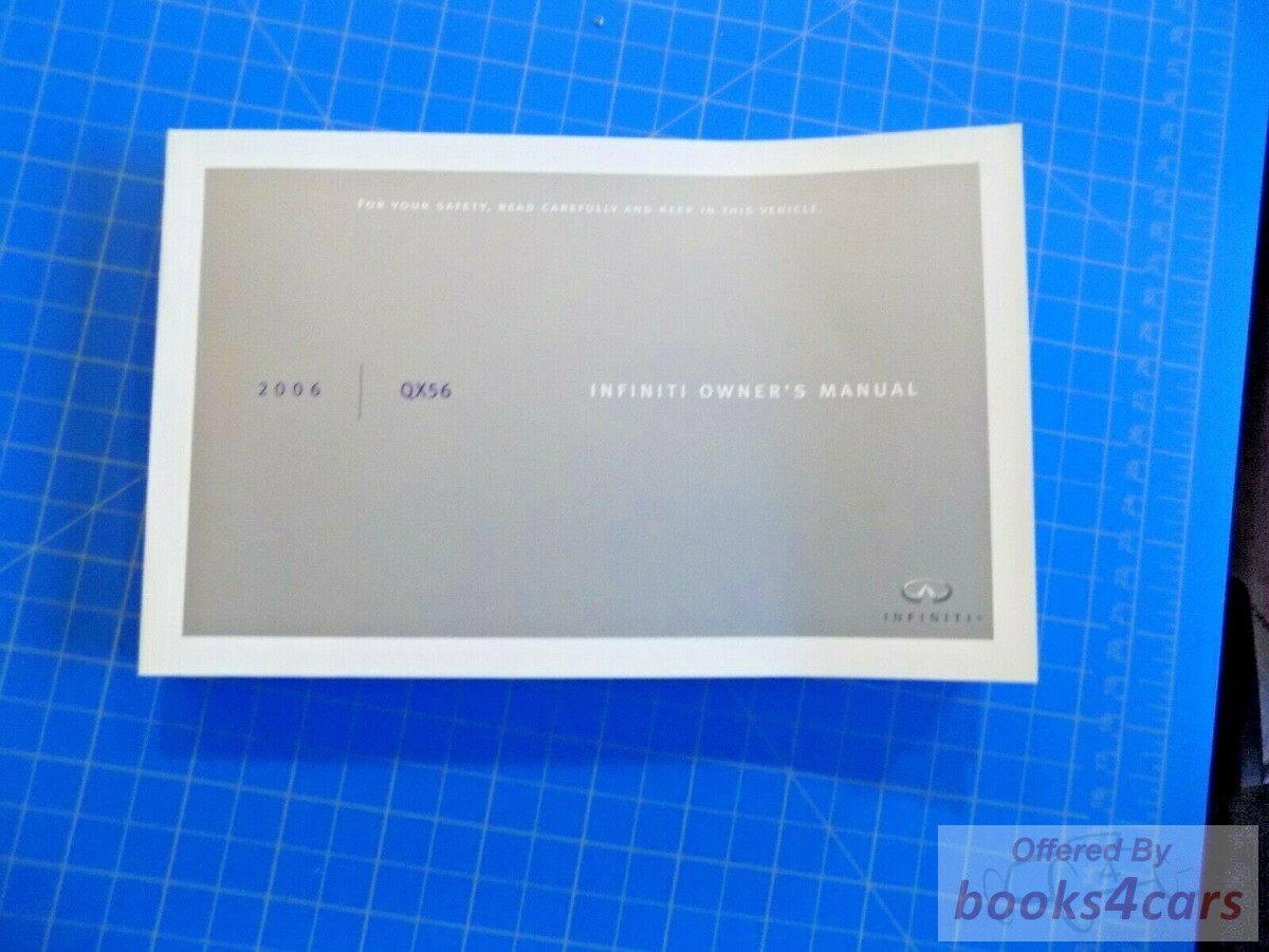 view cover of 2006 QX56 Owners Manual by Infiniti