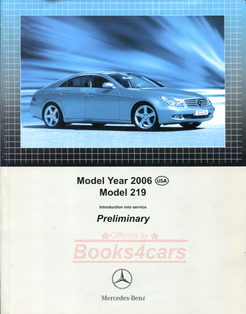 view cover of 2006 219 CLS Class technical introduction into service manual 79 pages by Mercedes