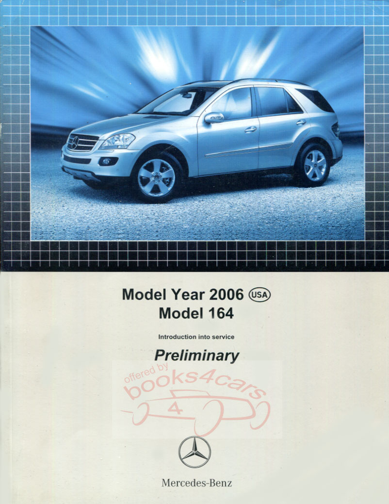 view cover of 2006 Model 164 ML-Class technical introduction into service manual by Mercedes 128 pages