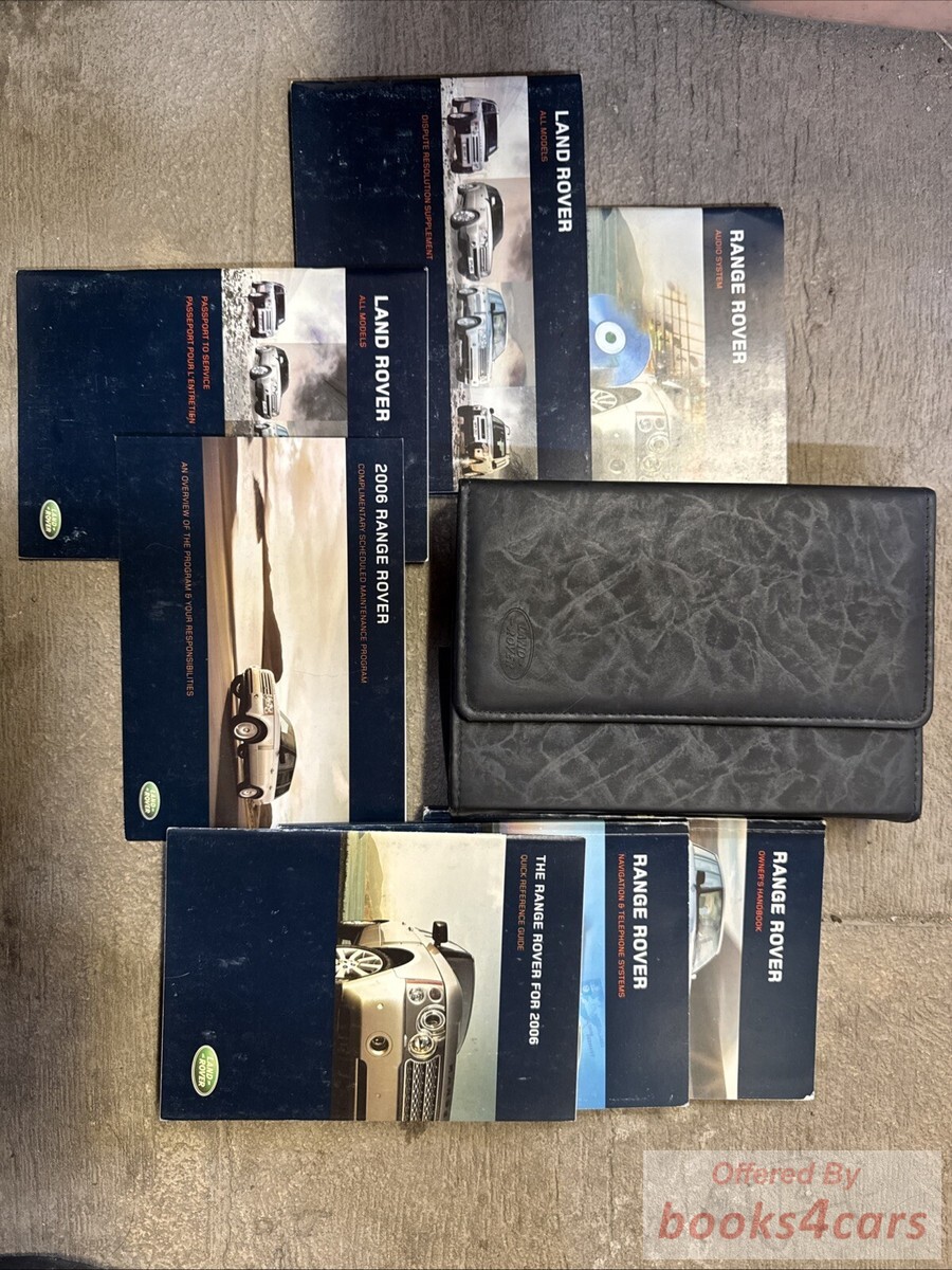 view cover of 2006 Range Rover Owners manual by Land Rover