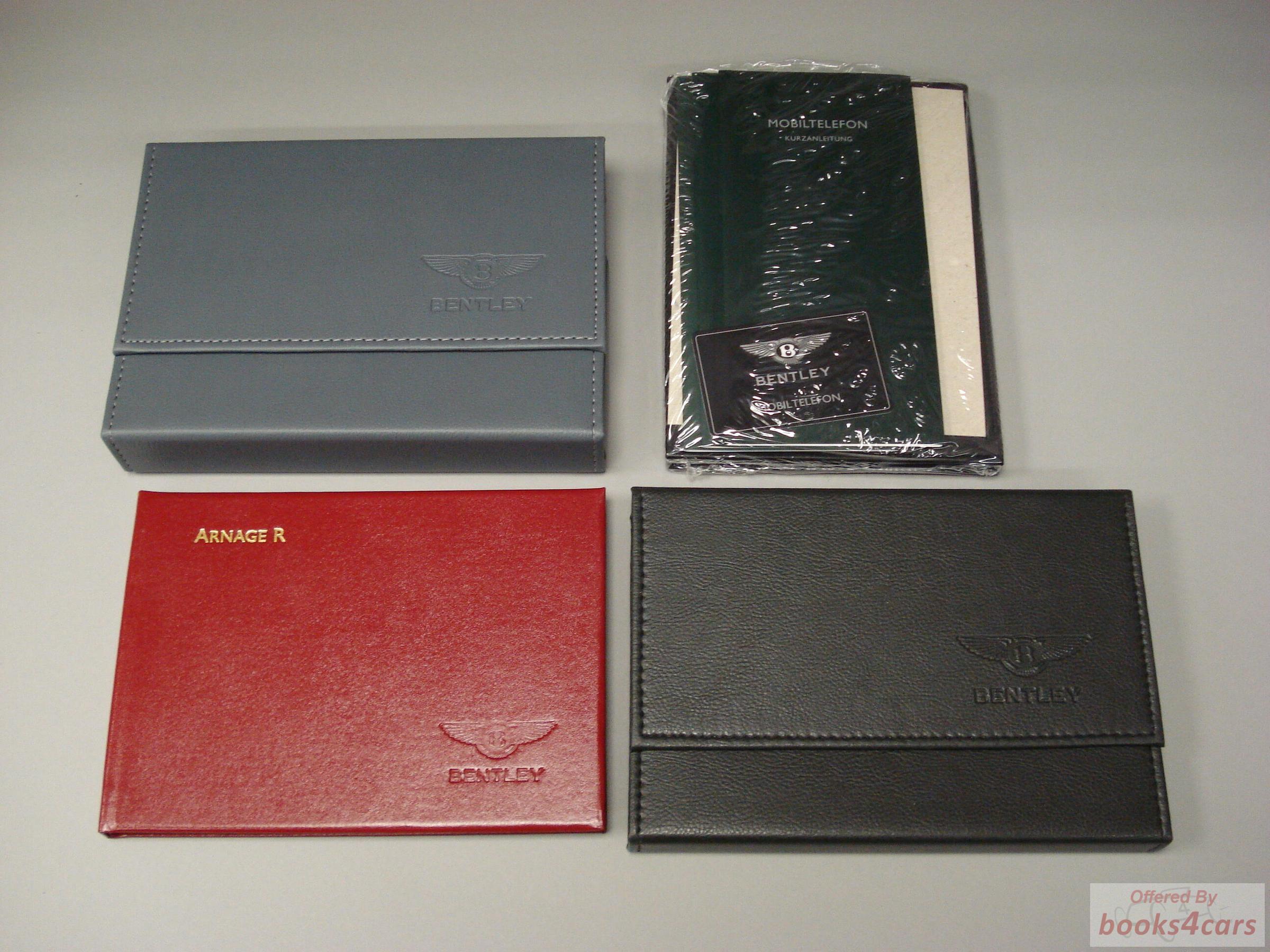 view cover of 2006 Arnage R Owners Manual by Bentley