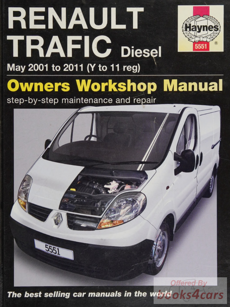 view cover of 2001-2011 Renault Traffic Diesel Van Shop Service Repair Manual by Haynes covering 1.9 1870cc & 2.0 1995cc