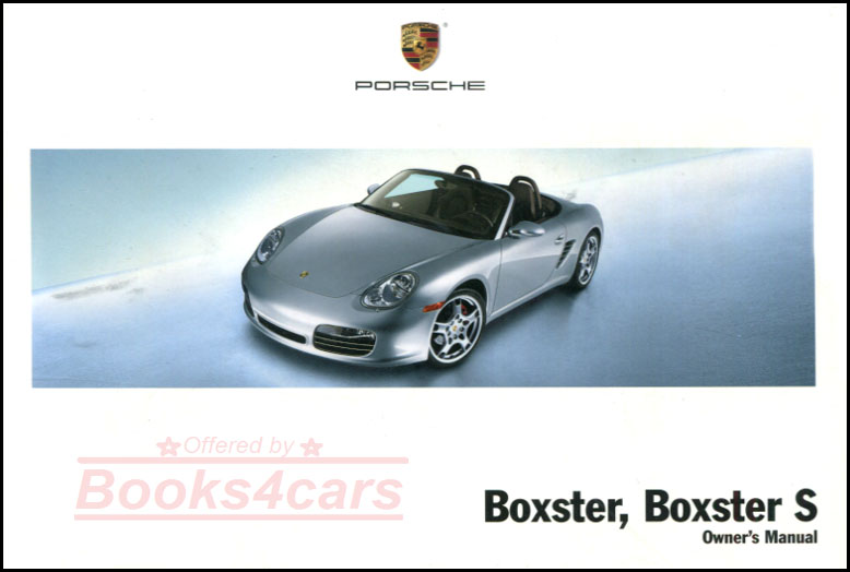 view cover of 2006 Boxster owners manual by Porsche