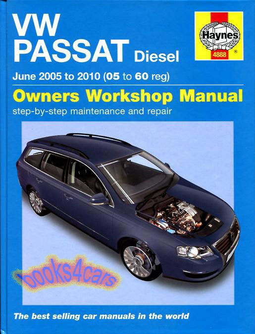 view cover of 2006-2010 Volkswagen Passat Diesel Shop Service Repair VW Manual by Haynes