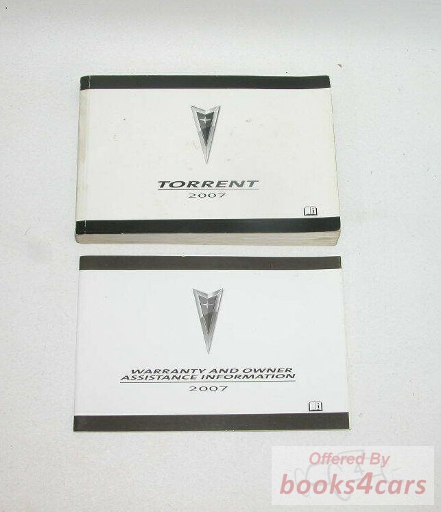 view cover of 2007 Torrent owners manual by Pontiac