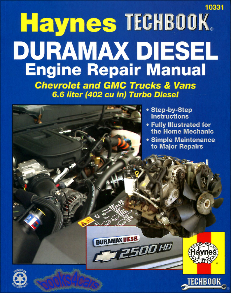 view cover of 2001-2019 Duramax Diesel Engine Techbook Shop Manual Service Repair Book by Haynes 272 pgs