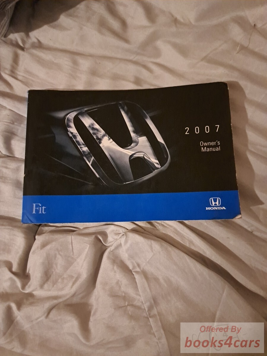 view cover of 2007 Fit Owners Manual by Honda