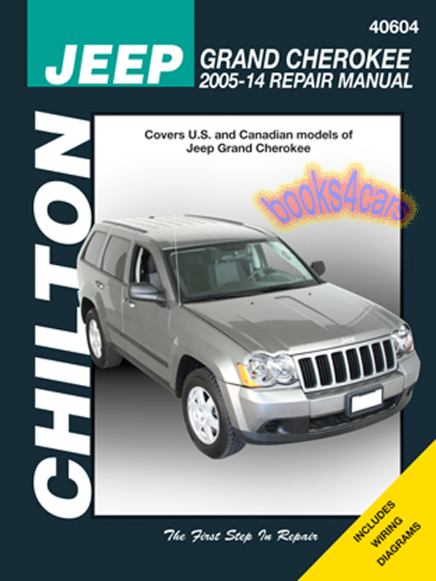 view cover of 2005-2014 Jeep Grand Cherokee with gas engines shop service repair manual by Chilton