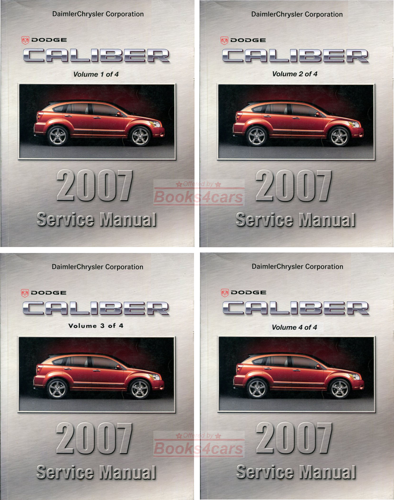 view cover of 2007 Dodge Caliber Shop Service Repair Manual 4 VOL Set