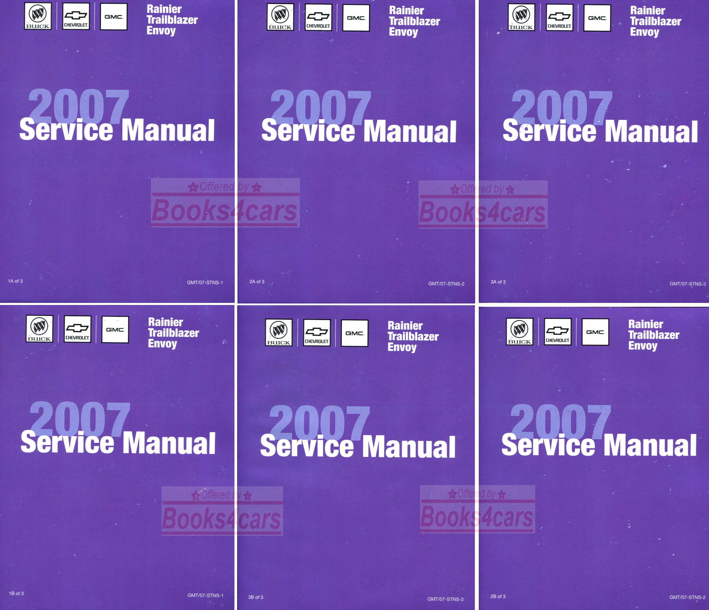 view cover of 2007 Trailblazer EXT Envoy Denali XL & XUV Rainier Shop Service Repair Manual by GMC Buick Chevrolet Truck also applicable to 2008