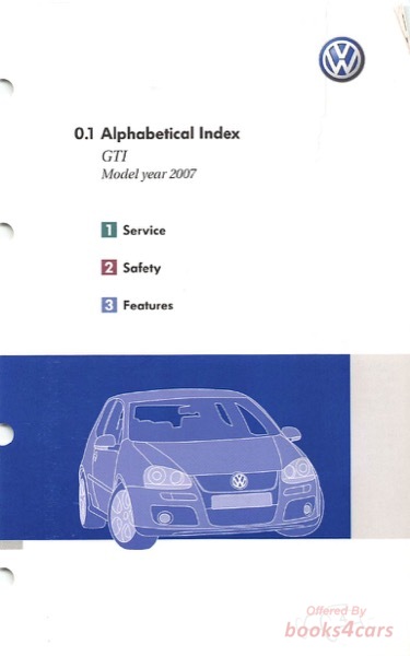 view cover of 2007 Volkswagen GTI Owners Manual by VW