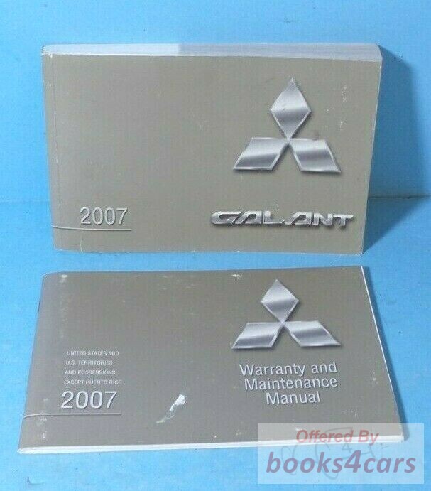 view cover of 2007 Mitsubishi Galant Owners Manual