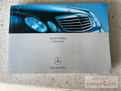 view cover of 2007 E Class Sedan Owners Manual for E320 E350 E550 & E63 AMG by Mercedes