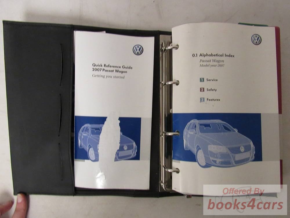 view cover of 2007 VW Passat Wagon Owners Manual by Volkswagen