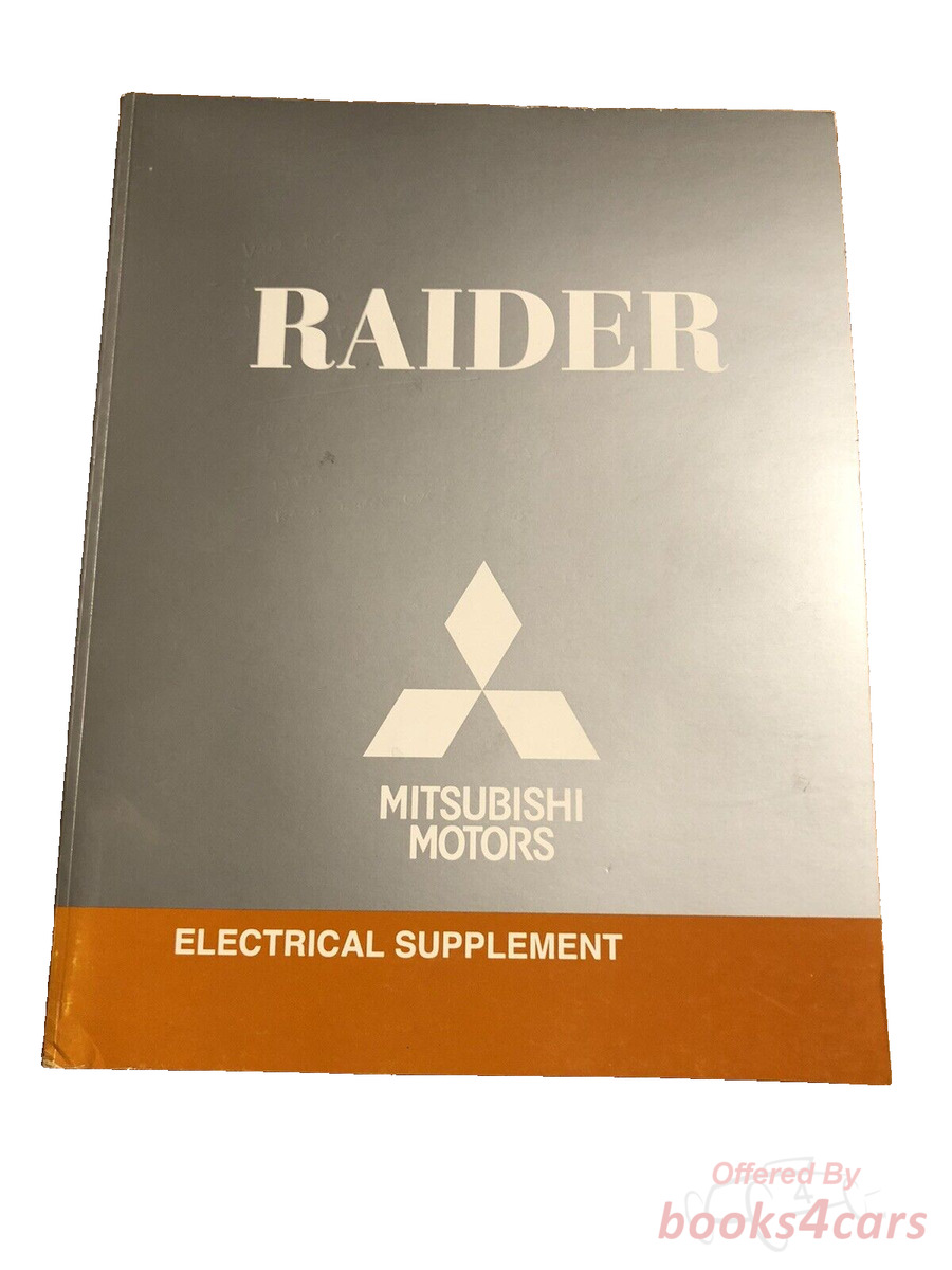 view cover of 2007 Mitsubishi Raider Electrical Shop Manual Supplement to be used with the Shop Service Repair Manual by Mitsubishi Motors