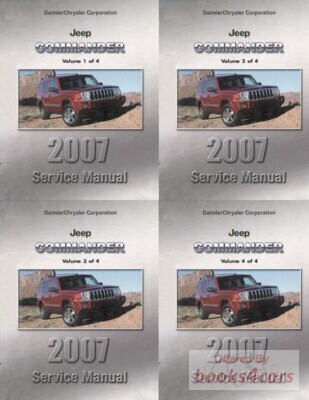 view cover of 2007 Jeep Commander Shop Service Repair Manual by Jeep