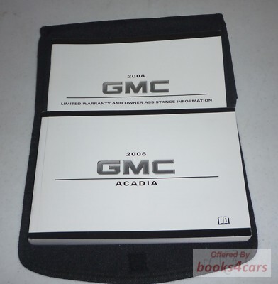view cover of 2008 Acadia owners manual by GMC