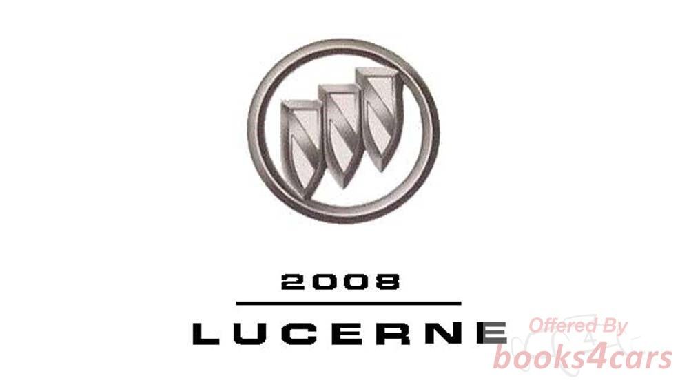 view cover of 2008 Lucerne owners manual by Buick