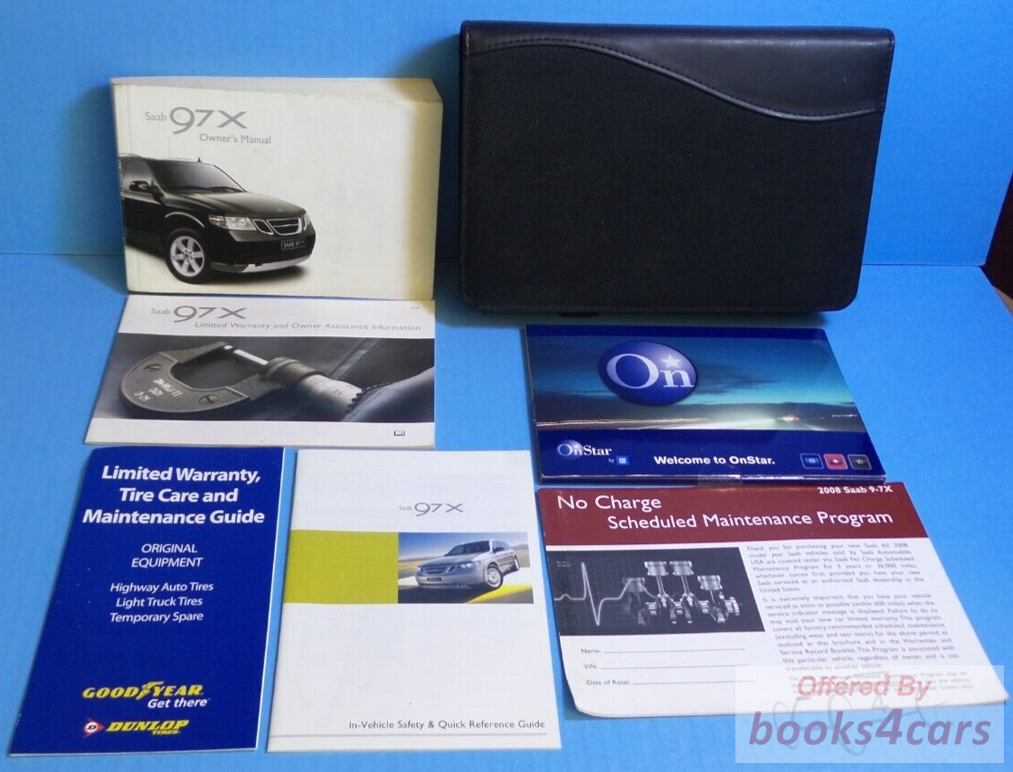 view cover of 2008 97X owners manual by Saab